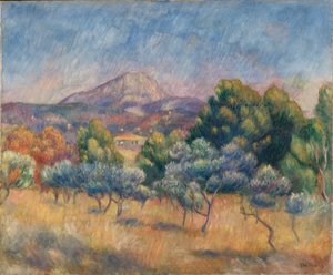 Mont Sainte-Victoire door Pierre Auguste Renoir