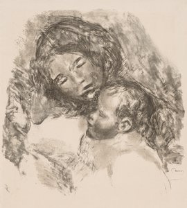 Moederschap, 1912 door Pierre Auguste Renoir