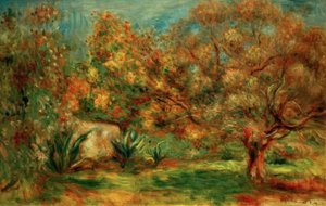Oliventuin door Pierre Auguste Renoir