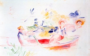 Aan de Rivieroever, 20e eeuw door Pierre Auguste Renoir