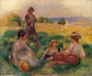 Feest op het platteland in Berneval door Pierre Auguste Renoir