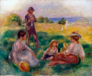 Feest op het platteland in Berneval door Pierre Auguste Renoir