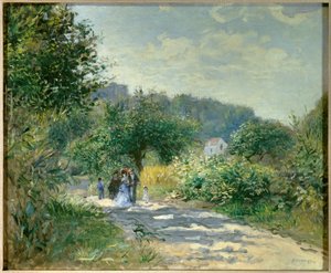 Pad naar Louveciennes door Pierre Auguste Renoir
