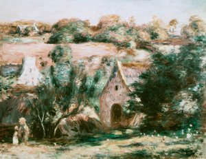 Landschap van Bretagne door Pierre Auguste Renoir