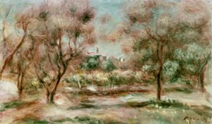 Landschap van Grasse door Pierre Auguste Renoir