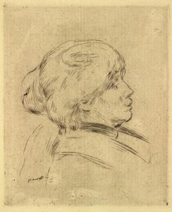 Portret van Berthe Morisot door Pierre Auguste Renoir