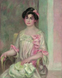 Portret van Madame Josse Bernheim-Dauberville née Mathilde Adler, 1901 door Pierre Auguste Renoir