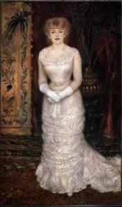 Portret van actrice Jeanne Samary