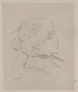Portret van Berthe Morisot door Pierre Auguste Renoir
