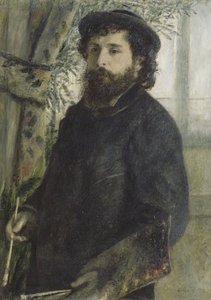 Portret van Claude Monet, 1875 door Pierre Auguste Renoir