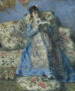 Portret van Madame Monet door Pierre Auguste Renoir