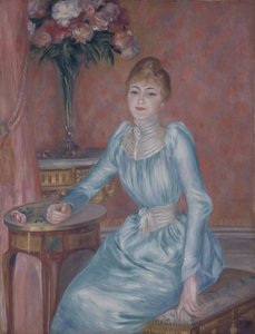 Portret van Madame de Bonnières Henriette Arnaud-Gentil, Gravin de Bonnières door Pierre Auguste Renoir