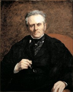 Portret van William Sisley (1799-1871). Vader van schilder Alfred Sisley door Pierre Auguste Renoir