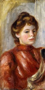 Portret van een Vrouw door Pierre Auguste Renoir