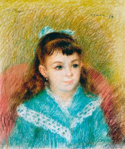 Portret van een Jong Meisje Elisabeth Maître, 1879 door Pierre Auguste Renoir