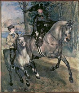Amazone in het Bois de Boulogne door Pierre Auguste Renoir