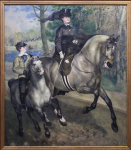 Paardrijden in het Bois de Boulogne door Pierre Auguste Renoir