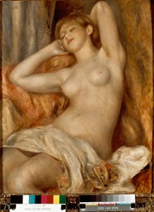 Slapende badster (Slapend meisje) door Pierre Auguste Renoir