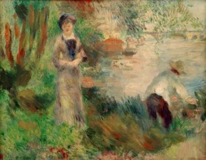 Op het eiland Chatou door Pierre Auguste Renoir