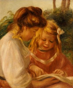 Het alfabet, Jean en Gabrielle door Pierre Auguste Renoir