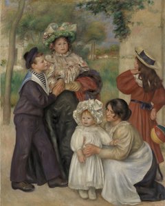 De familie van de kunstenaar door Pierre Auguste Renoir