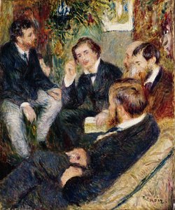 Het Atelier van de Kunstenaar, Rue Saint-Georges, 1876 door Pierre Auguste Renoir