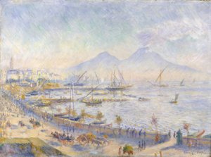 De baai van Napels door Pierre Auguste Renoir
