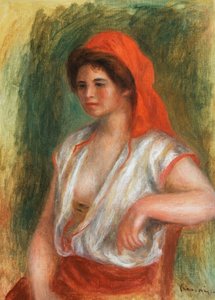 De mooie Siciliaanse door Pierre Auguste Renoir