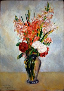 De Gladiolen door Pierre Auguste Renoir