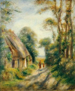 De buitenwijken van Berneval door Pierre Auguste Renoir