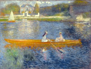 De Skiff (La Yole), 1875 door Pierre Auguste Renoir