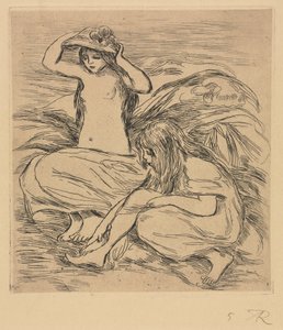 De Twee Baders door Pierre Auguste Renoir