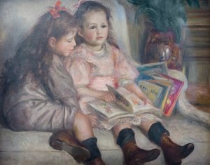 De kinderen van Martial Caillebotte door Pierre Auguste Renoir