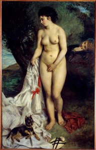 De griffioen bader door Pierre Auguste Renoir