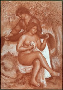 De toilet van de badende door Pierre Auguste Renoir