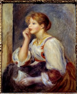 De vrouw heeft de brief door Pierre Auguste Renoir