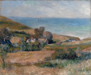 Uitzicht op de kust bij Wargemont in Normandië, 1880 door Pierre Auguste Renoir