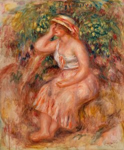 Dagdromende Vrouw door Pierre Auguste Renoir