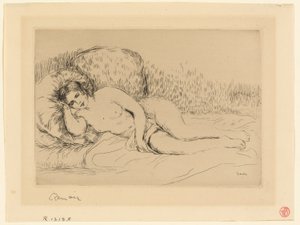 Liggende Vrouw, naar Links