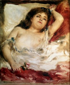 Vrouw strekt zich uit: de roos door Pierre Auguste Renoir