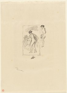 Vrouw met Wijnstok, 4e variant door Pierre Auguste Renoir