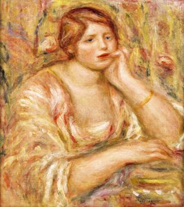 Vrouw met hand aan haar gezicht, 1919