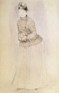 Vrouw met een Muff door Pierre Auguste Renoir