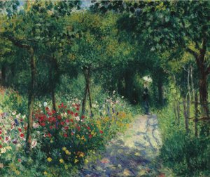 Vrouwen in de tuin, 1873 door Pierre Auguste Renoir