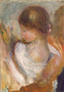 Jong Meisje Lezend door Pierre Auguste Renoir