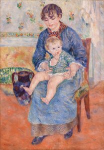 Jonge Moeder door Pierre Auguste Renoir