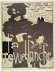 Affiche de presse voor "La Revue blanche". Portret van Misia Sert (1872-1950) (?). Illustratie door Pierre Bonnard (1867-1947) door Pierre Bonnard