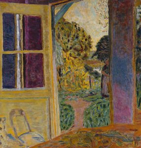 Deur die uitkomt op de tuin door Pierre Bonnard
