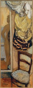 Vrouwelijk Naakt in Spiegel door Pierre Bonnard