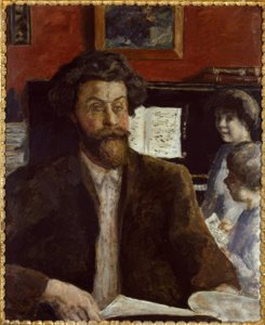Componist Claude Terrasse met zonen Jean en Charles door Pierre Bonnard